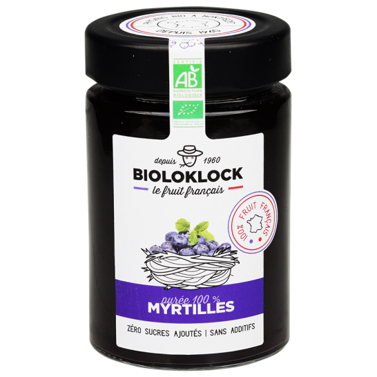 Purée de myrtilles - 100% myrtilles