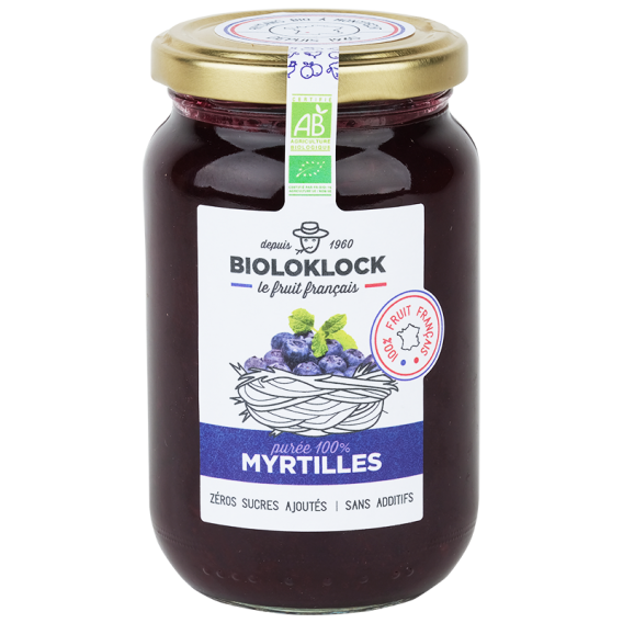 Purée de myrtilles - 100% myrtilles