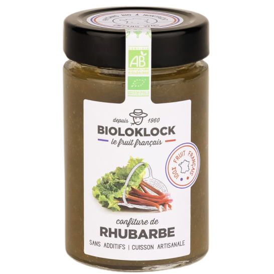 Confiture de rhubarbes bio artisanale